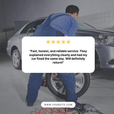 Automotive Google Review Template Example