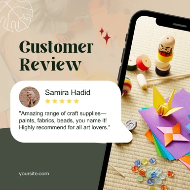 Art Supplies Review Template for Local Stores