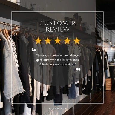 Fashion Store Feedback Template – Free Download
