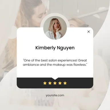good review template for a personal service business