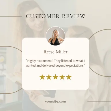 good template for personal service business