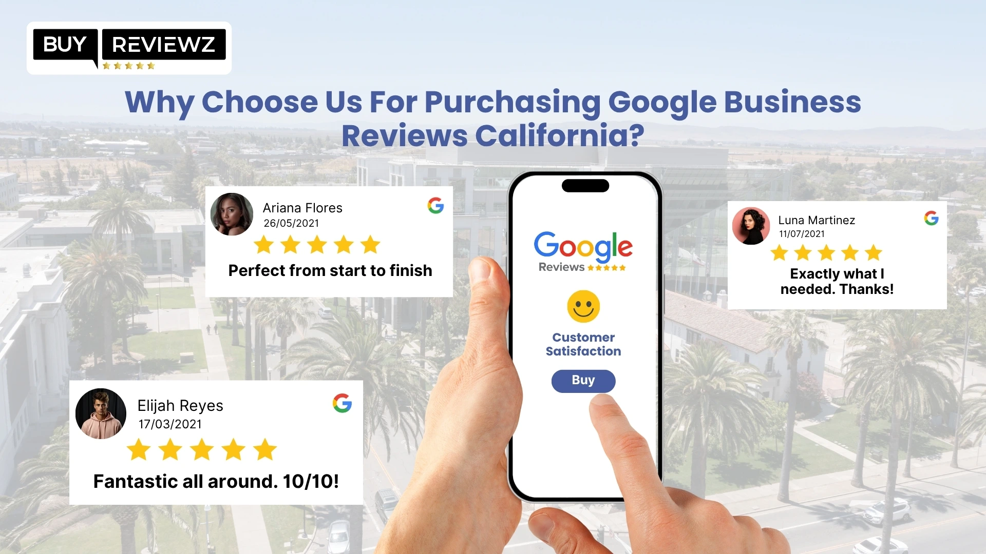 Purchasing Google Business Reviews California