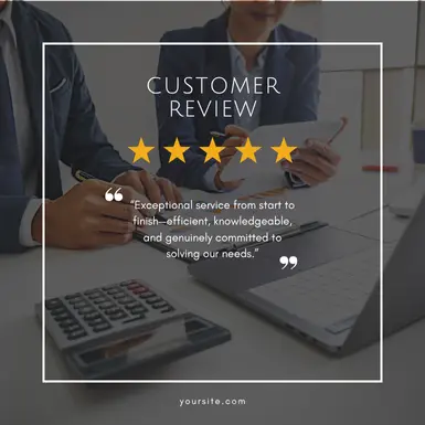 Services Review Template Example: Build Trust with Client Reviews