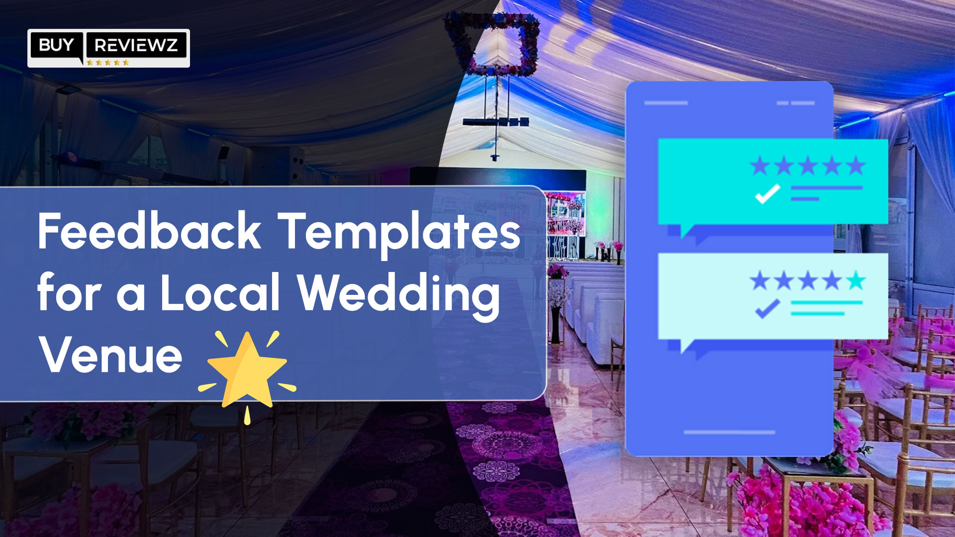 Feedback Templates for Local Wedding Venue 
