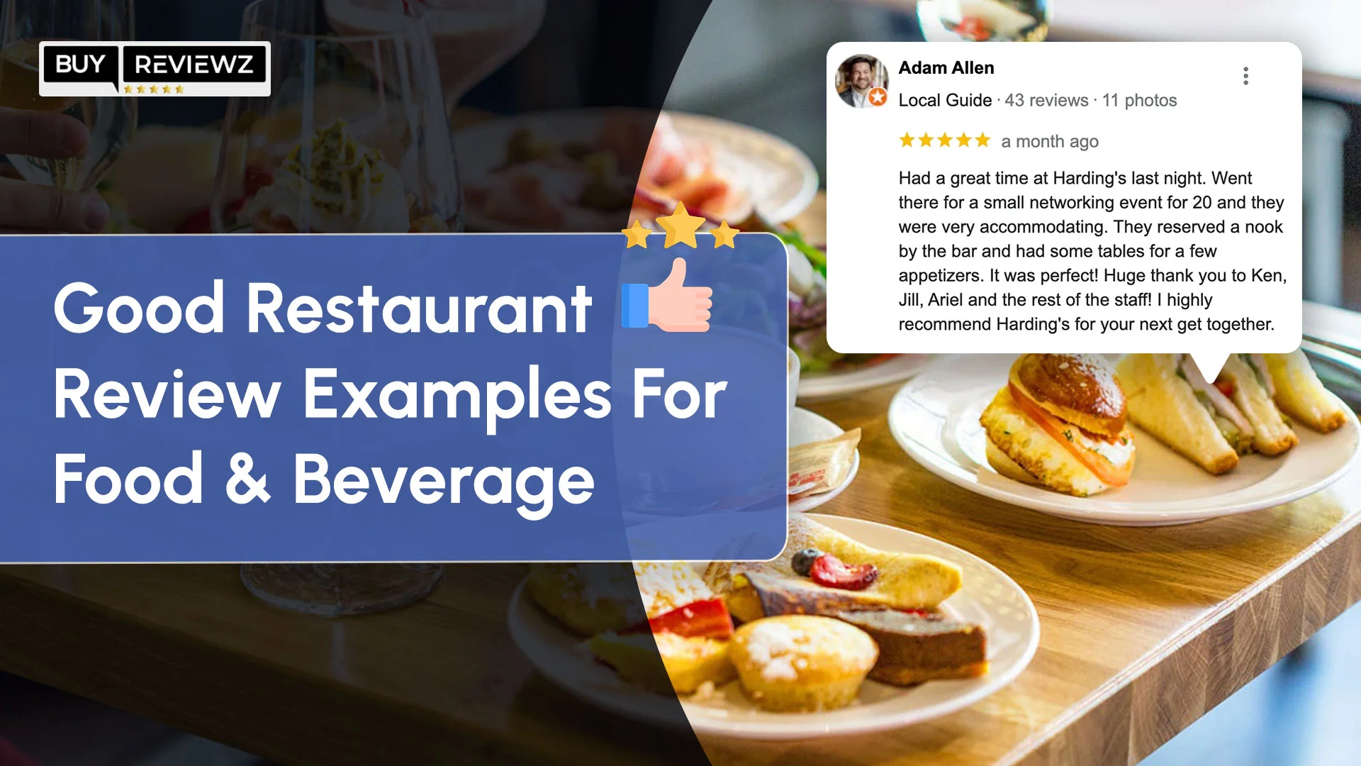 Good Restaurant Review Examples For Food and Beverage