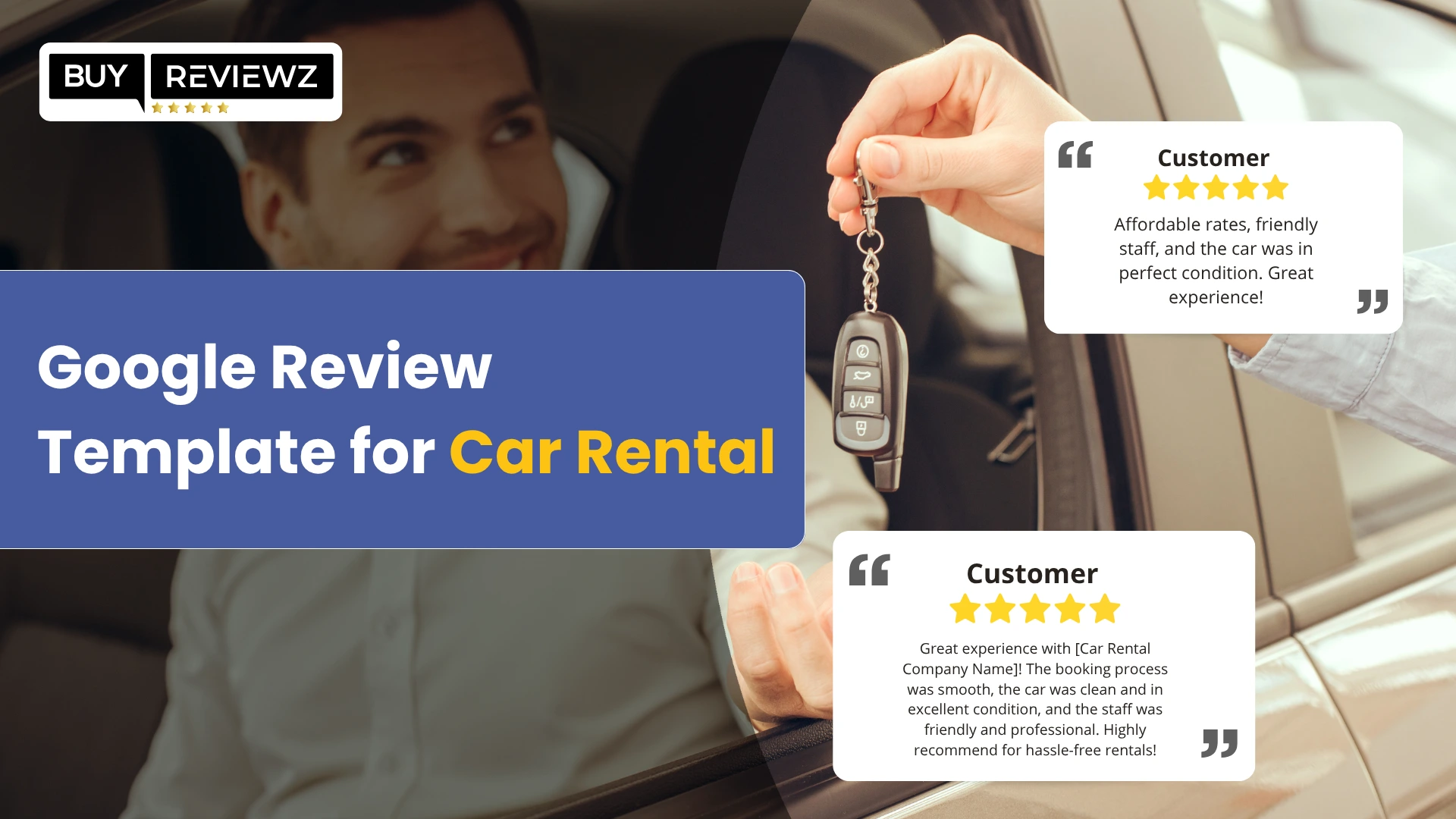 Google Review Template for Car Rental | Drive More Bookings with 5-Star Feedback