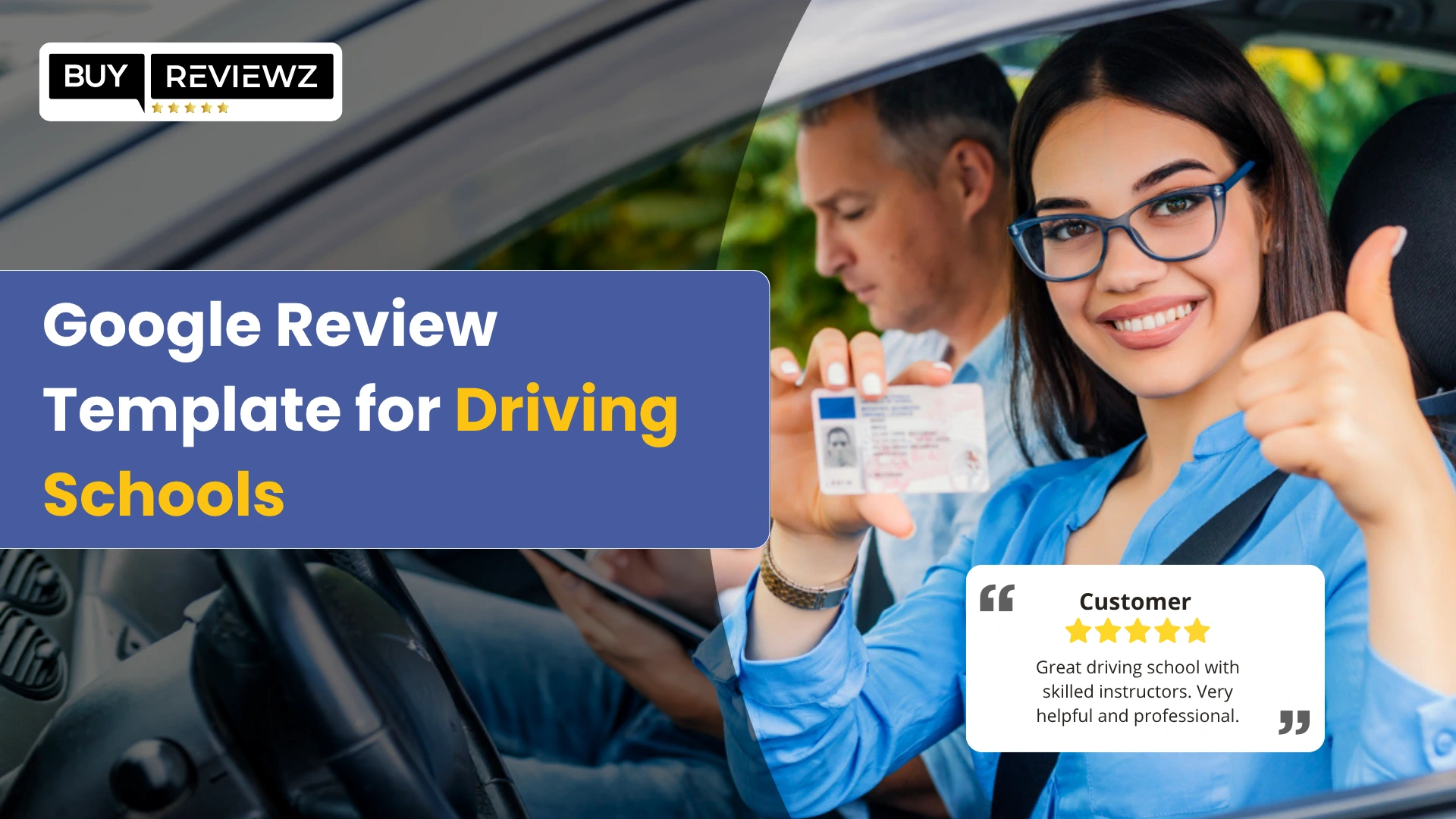 Sample Google review template for driving schools to attract more students