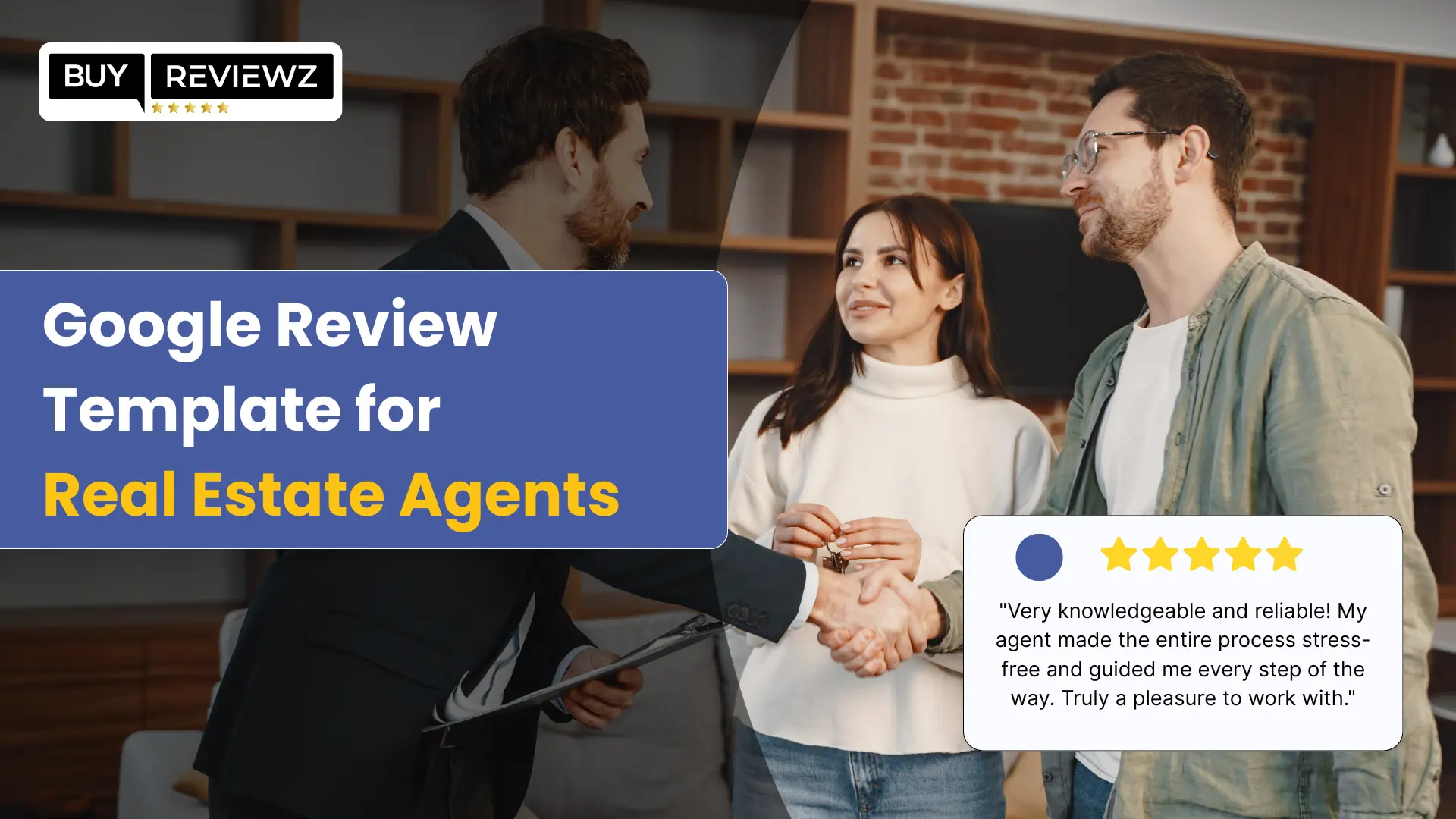 Sample Google review template to help real estate agents build trust