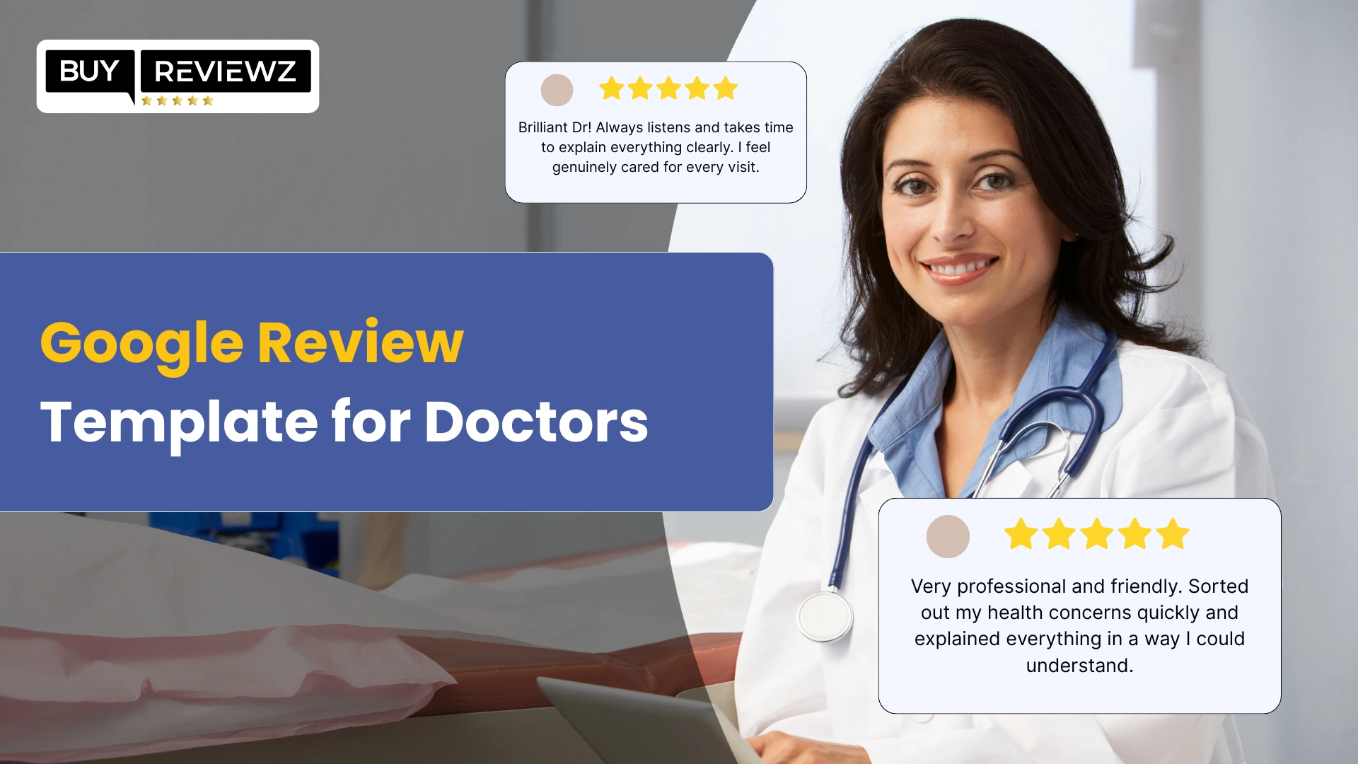 Example Google review template for doctors to build patient trust