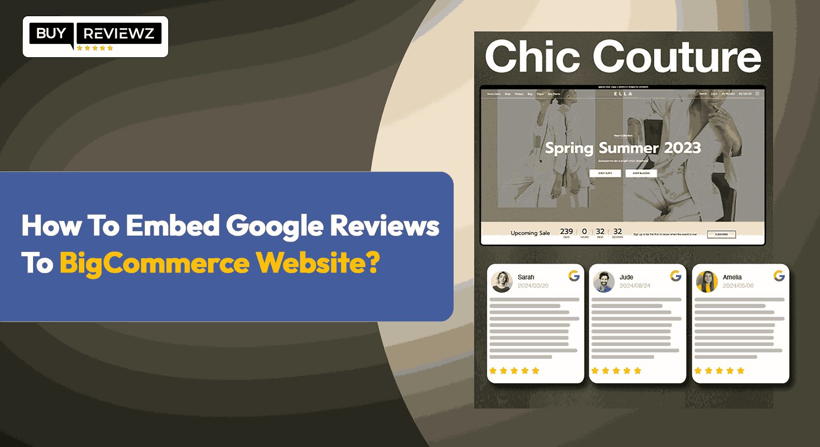 How To Embed Google Reviews To BigCommerce Website
