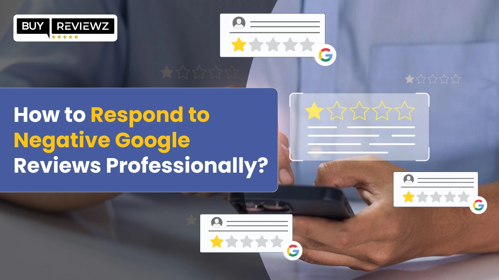 Business owner professionally replying to a negative Google review