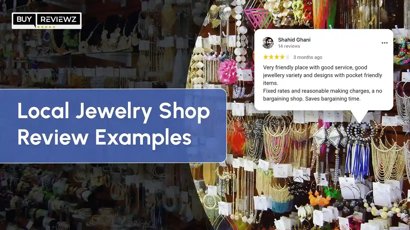 Local Jewelry Shop Review Examples