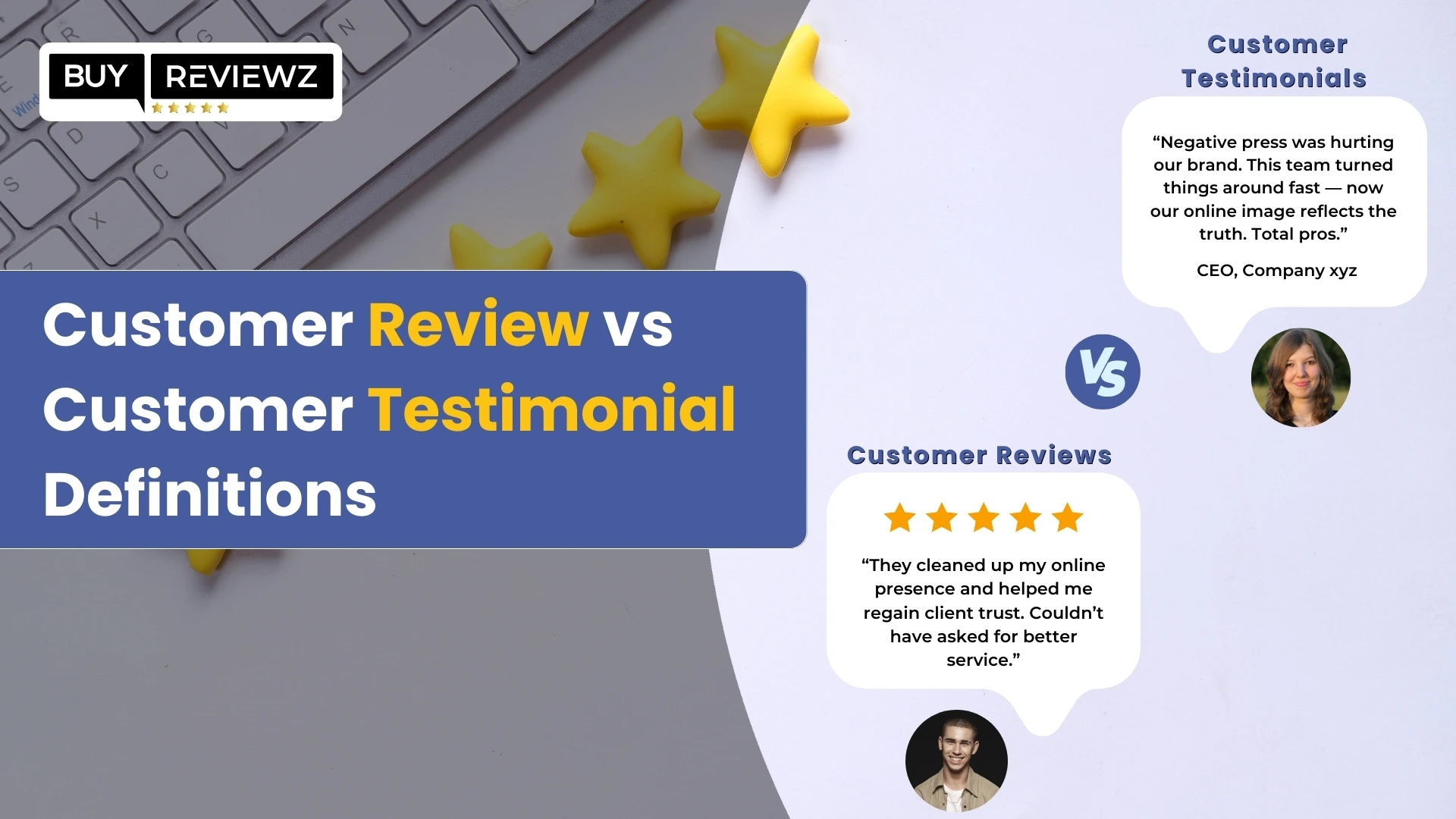 Customer Review vs Customer Testimonial Definitions